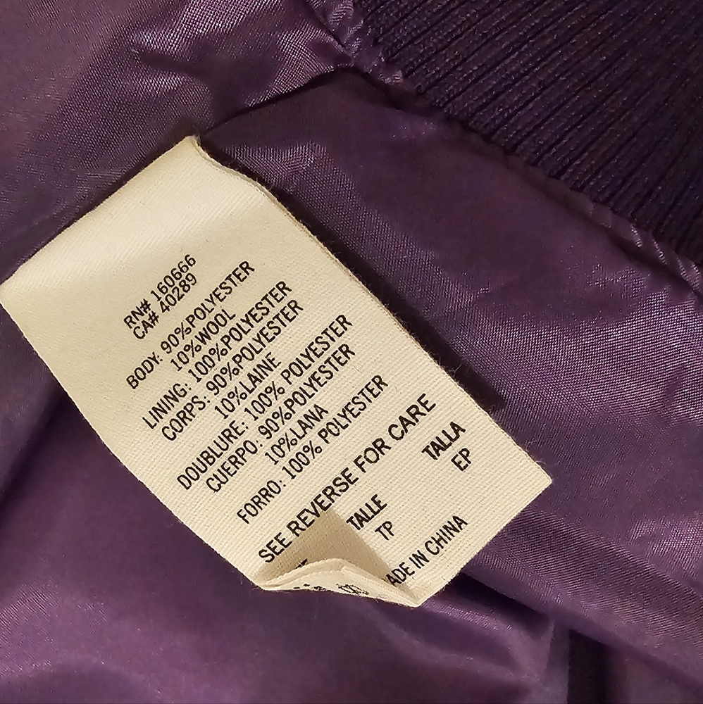 NWT New Era Collared Los Angeles Lakers Varsity Jacket - Picture 7 of 8
